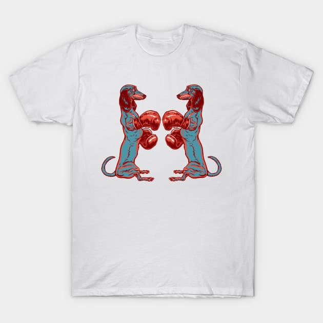 BOXING HOT DOGS! T-Shirt by CMButzer